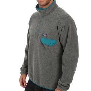 Grey Patagonia Snap T Pullover